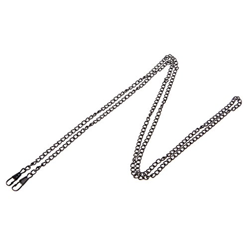 JSGHGDF Taschengurt für Handtasche, Ersatz, Schultertasche, Handtaschengriff, Metall, Cha, Schwarz von JSGHGDF