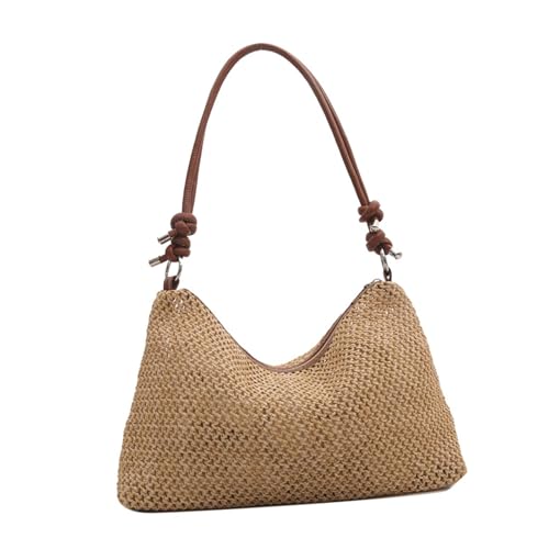 JSGHGDF Trendige Strohbeutel Für Frauen Und Mädchen Große Kapazität Strand Handtasche Travel Taschen Urlaub Crossbody Geldbörse Stilvolle Frauenbeutel von JSGHGDF