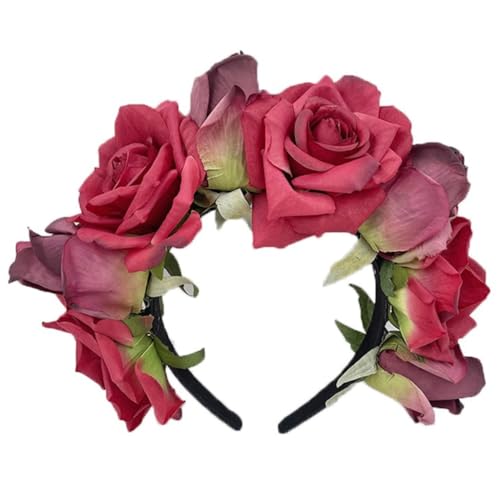 JSGHGDF Zarte Blumenform Haarreif Frühling Stirnband Hochzeit Party Braut Styling Blume Stirnband von JSGHGDF