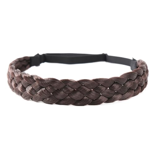 JSGHGDF ed Geflochtene Kopfbedeckung Perücken Haarband Frontlet Kopfschmuck Damen von JSGHGDF
