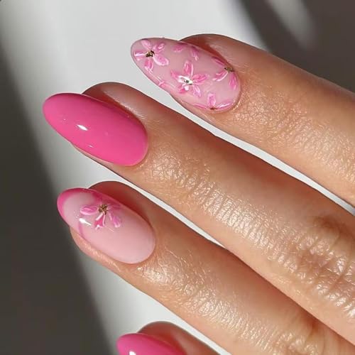 Künstliche Fingernägel, zum Aufkleben, für Damen und Mädchen, Acryl, transparent von JSGHGDF