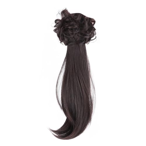 Lockige Pferdeschwanz Haarverlängerung Klaue Lockige Haarverlängerung Lockiges Haar Mädchen Lockiges Haarteil Elegante Foto Requisiten von JSGHGDF