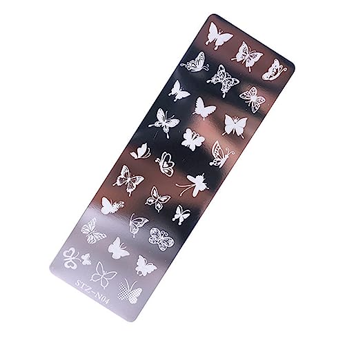 Nagelkunst Stempel Templates Schmetterlingsnagel Kunststempelplatten Nagelbildplatten Nagel Manicuring Druckwerkzeuge von JSGHGDF