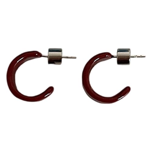 Offene Retro-Ohrringe in C-Form mit modernem Mode-Twist, bequeme und stabile Materialien für den täglichen Gebrauch, Metall Offene Retro-Ohrringe in C-Form mit modernem Mode-Twist, bequeme und stabile Materialien für den täglichen Gebrauch, Metall von JSGHGDF