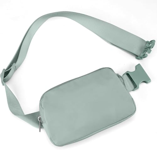 JSJ Mini-Gürteltasche für Damen und Herren, Salbeigrau, Einheitsgröße, Packung: Salbeigrau JSJ Mini-Gürteltasche für Damen und Herren, Salbeigrau, Einheitsgröße, Packung: Salbeigrau von JSJ
