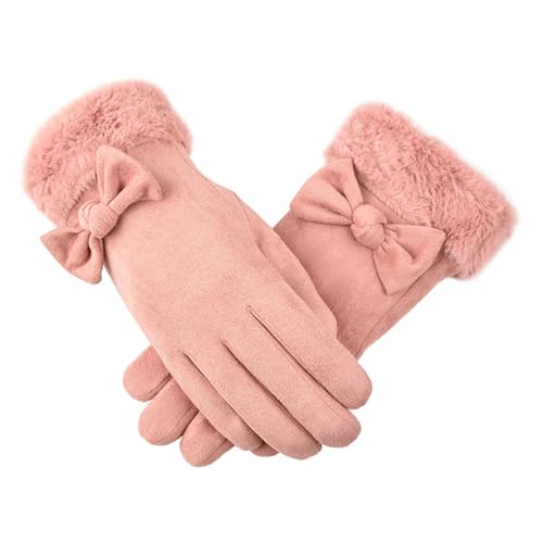 JSKWIKE Handschuhe Damen Winter Warm Flauschige Damen Touchscreen Warme Handschuhe Winter Winterhandschuhe Damen von JSKWIKE