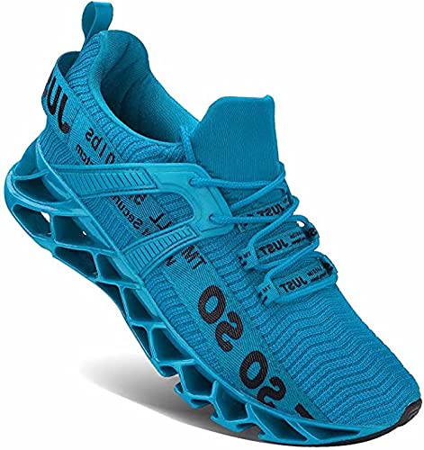 JSLEAP Turnschuhe für Männer Sportschuhe Laufschuhe Atmungsaktiv Leichte Turnschuhe（2 Himmelblau,43 EU/265 CN von JSLEAP