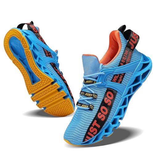 JSLEAP Herren Sneaker Atmungsaktiv Leichtgewicht Sportschuhe Laufschuhe Wanderschuhe Outdoor Schuhe von JSLEAP