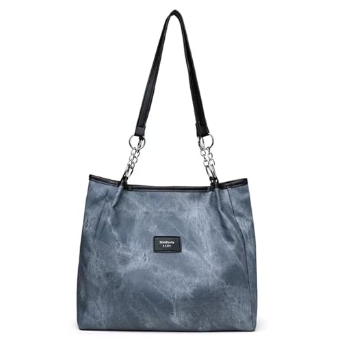 JSNOM Umhängetasche Damen Handtasche Henkeltasche: Crossbody Bag Stylische Wasserdichte mit Verstellbarem Gurt, Casual Multifunktionale Schultertaschen (Blau) von JSNOM