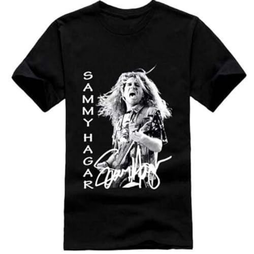 Vintage Retro Sammy Hagar T-Shirt Signature Black Short Sleeve S-5Xl YY690 BlackXX-LargeBlackXXL von JSONBS