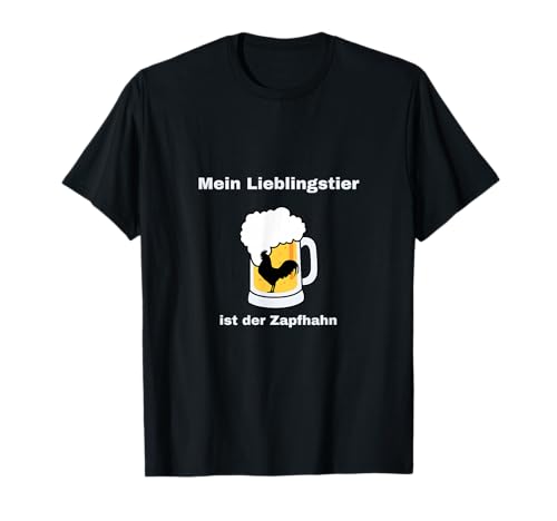 Mein Lieblingstier ist der Zapfhahn Bier Party Spass Männer T-Shirt von JST