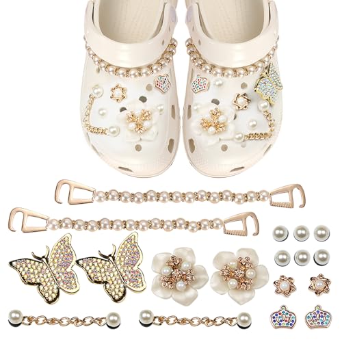 JSTHHTT 18 Stück Schuh Charms, Schuhanstecker, Charm für Kinder, Schmetterling Shoe Charm, Zubehör für Damen Mädchen Clogs Sandalen DIY Schuhschmuck von JSTHHTT