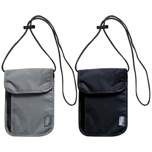 JSTHHTT 2 Pcs Brustbeutel Herren Umhängegeldbeutel für Kinder Erwachsene,Brustbeutel RFID Blocker Brustbeutel Jungen,Umhängeportemonnaie mit Vielen Fächern,Brusttasche Kinder Geldbeutel zum Umhängen von JSTHHTT