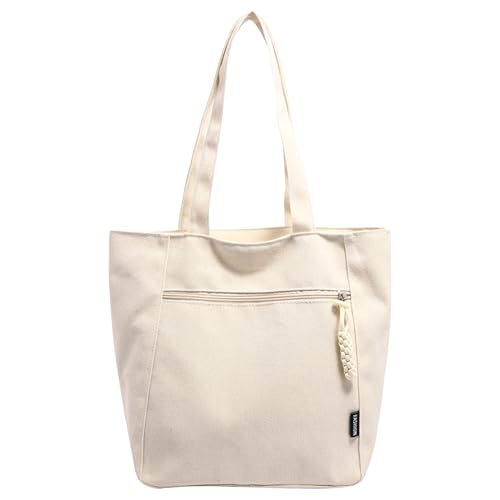 JSTHHTT Shopper Tasche Damen Tote Bag UmhäNgetasche Mit ReißVerschluss Cord Beuteltasche Stofftasche, Shopper Handtasche Schultertaschen FüR Arbeit Reisen Einkaufen Schule College von JSTHHTT