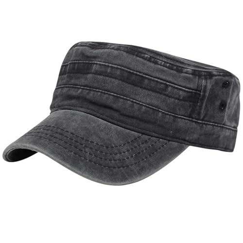 JSTHHTT Unisex Military Cap, Kappe Herren, Verstellbares Army Cap, Sonnenschutz Baseballkappe, Baumwolle Mütze Atmungsaktiv für Sport Wandern Ausflug von JSTHHTT