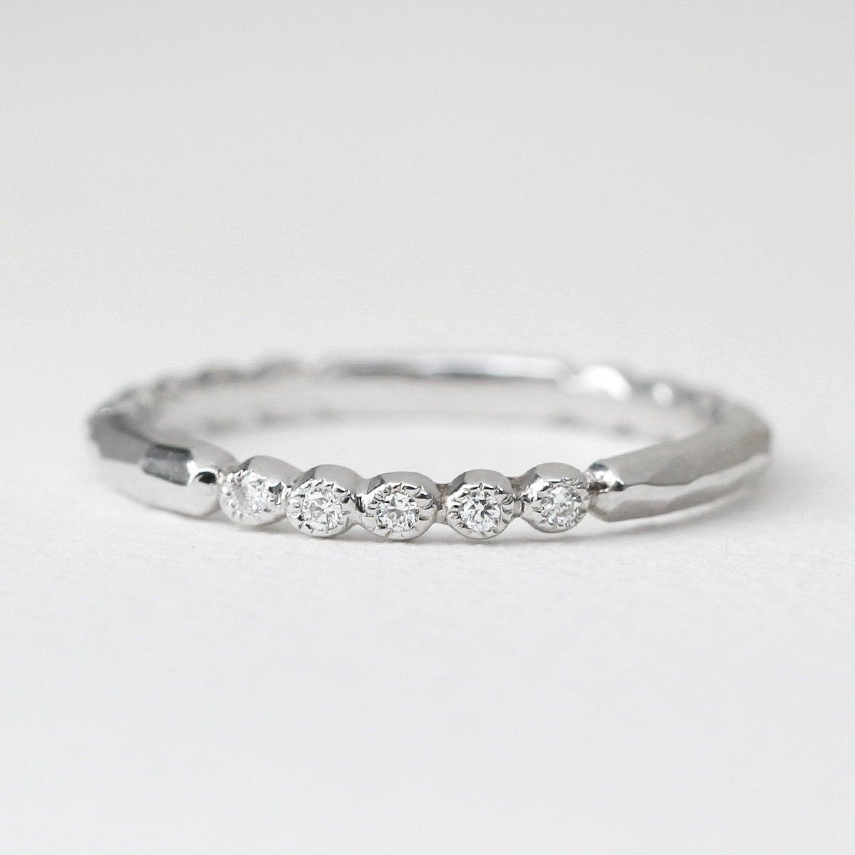 Diamant-Hochzeitsring, Diamant-Ehering, Diamant-Verlobungsring, Diamant-Perlenring von JSVConcepts