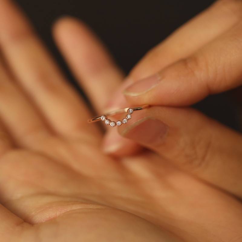 Diamant-Ring-Enhancer/Diamant-Hochzeits-Verlobungsring Diamant-Schutzring Stapelbarer Ring Schichtring Jubiläumsgeschenk von JSVConcepts