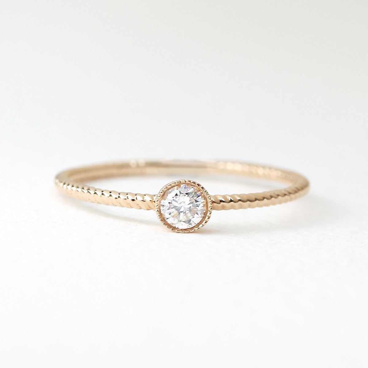 Verlobungsring, Solitär Diamantring, Diamant, Ehering, 0.15 Ctw Solitärring Verlobungsring, Solitär Diamantring, Diamant, Ehering, 0.15 Ctw Solitärring von JSVConcepts