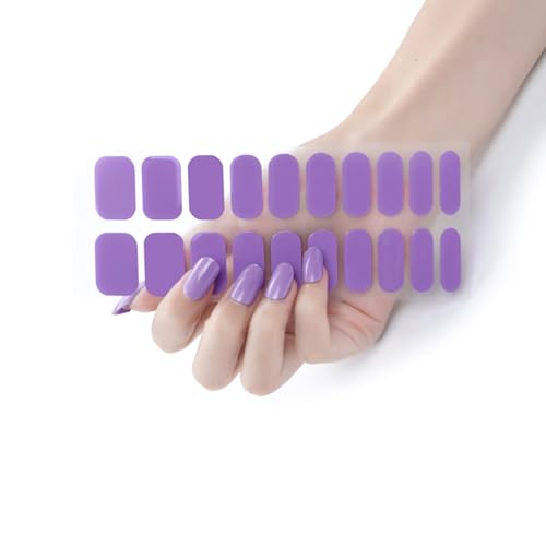 20 Stück Selbstklebende Wraps Gel Nagellack Streifen Komplette Wraps Polnische Aufkleber Gel Streifen Gel Aufkleber von JSZDFSV