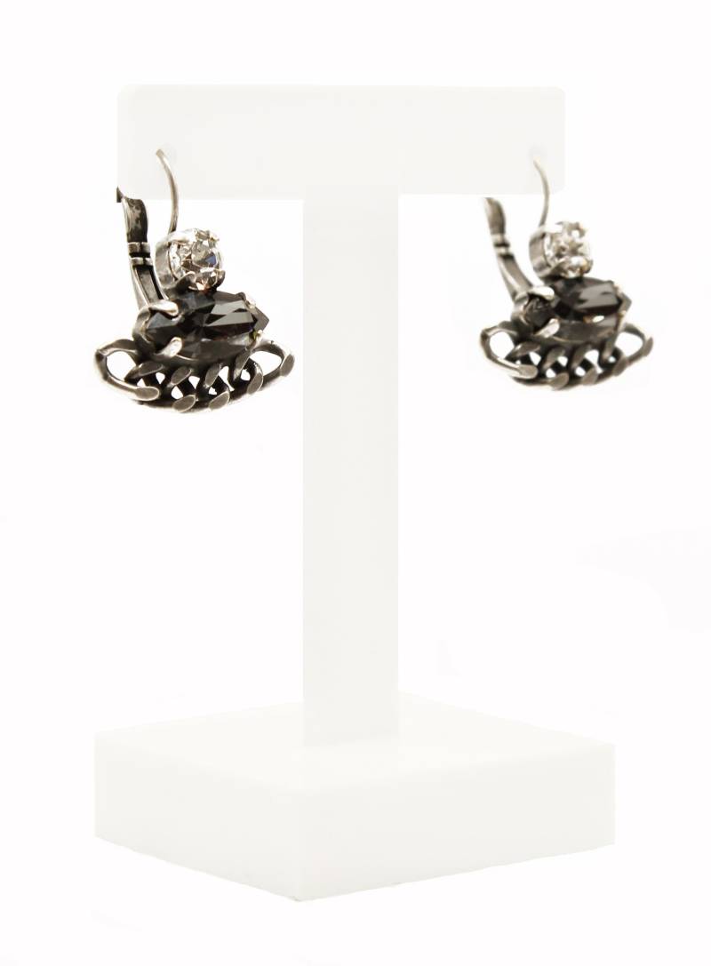 Aussage Ohrringe-Swarovski Ohrringe-Kristall Ohrringe-Brautjungfer Geschenk-Brautjungfer Schmuck-Dangle Ohrring-Geschenk Für Sie-Rocker Schmuck von JSjewelryBoutique