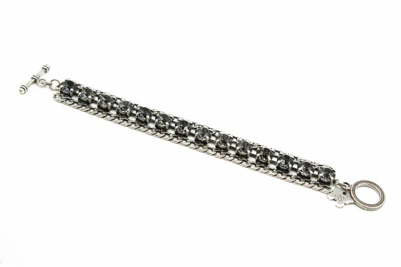 Swarovski Kristall Statement Panzerketten Armband von JSjewelryBoutique