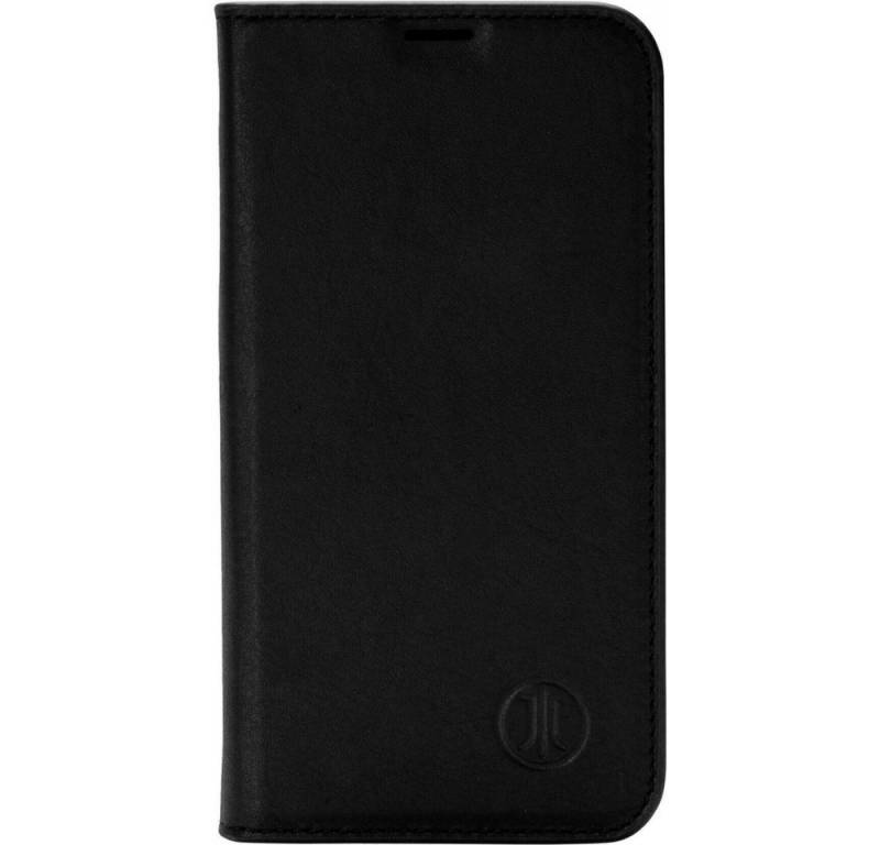 JT Berlin Handytasche (Hochwertiges Echtleder in Schwarz, Schlankes BookCase Design) von JT Berlin