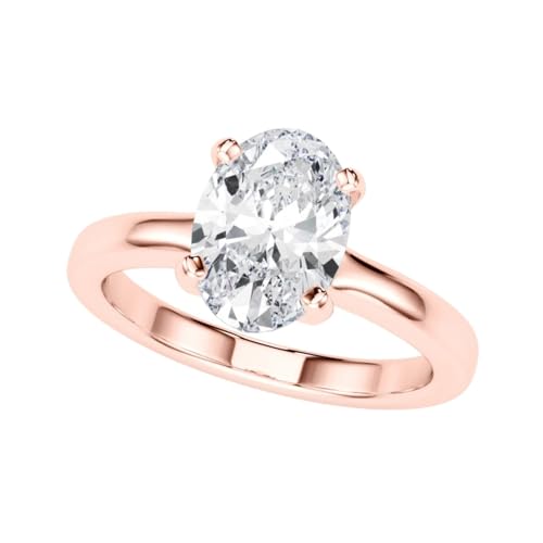 JTC LTD IGI‑zertifizierter Oval‑Labordiamant Verlobungsring Damen D‑Farbe VS | 4‑Krappen‑Fassung mit breitem Band | 9K Roségold Ring | 0.75Kt Größe 54 JTC LTD IGI‑zertifizierter Oval‑Labordiamant Verlobungsring Damen D‑Farbe VS | 4‑Krappen‑Fassung mit breitem Band | 9K Roségold Ring | 0.75Kt Größe 54 von JTC LTD