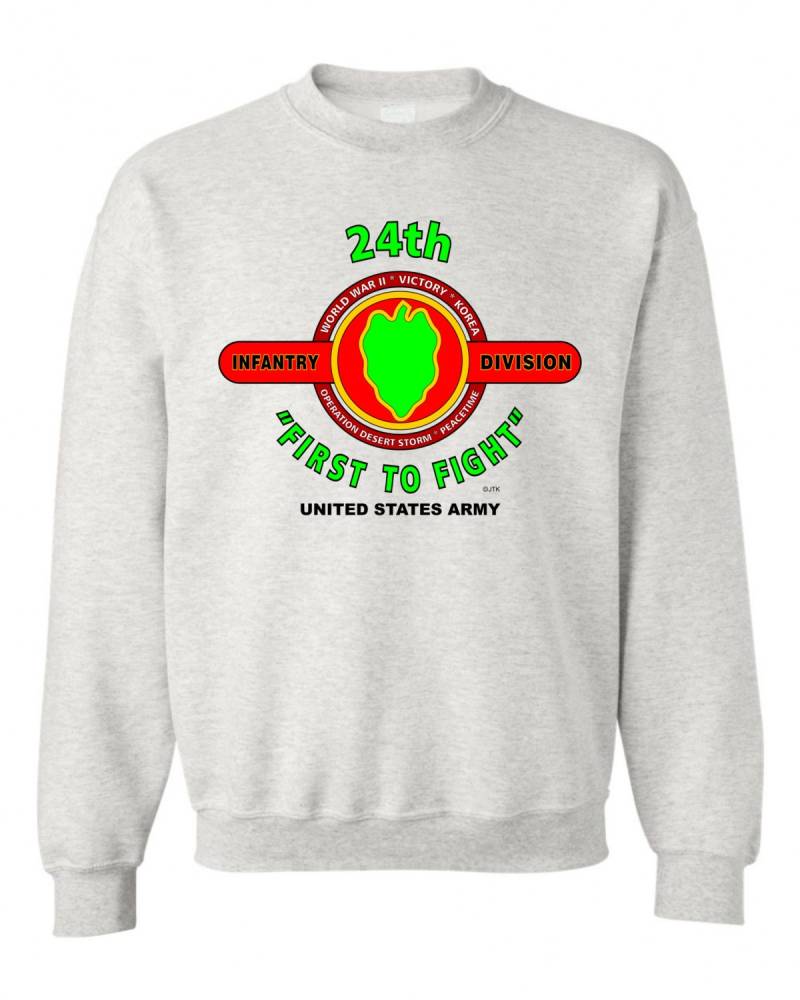 24 Infanterie Division "First To Fight" Battle & Kampagne Sweatshirt von JTKAMERICANAINC
