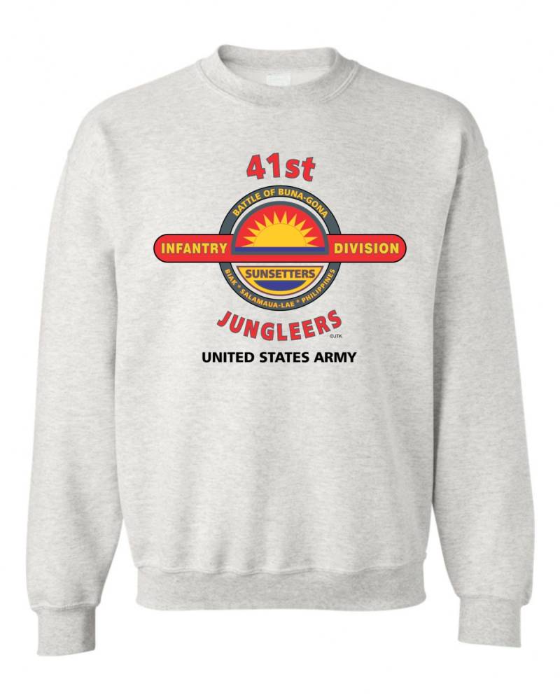 41. Us-Infanteriedivision "Jungleers" Kampf - & Feldzug Sweatshirt von JTKAMERICANAINC