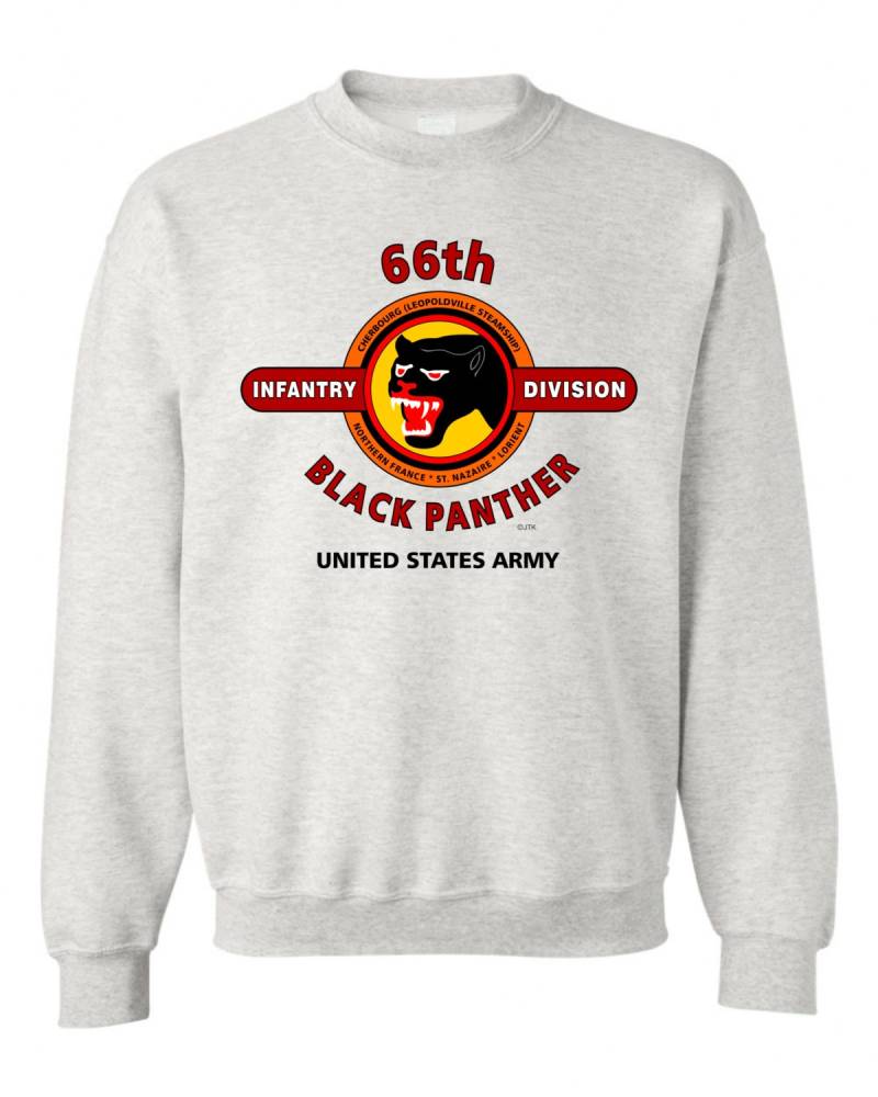 66. Infanterie Division "Schwarzer Panther" Kampf & Kampagne Sweatshirt von JTKAMERICANAINC