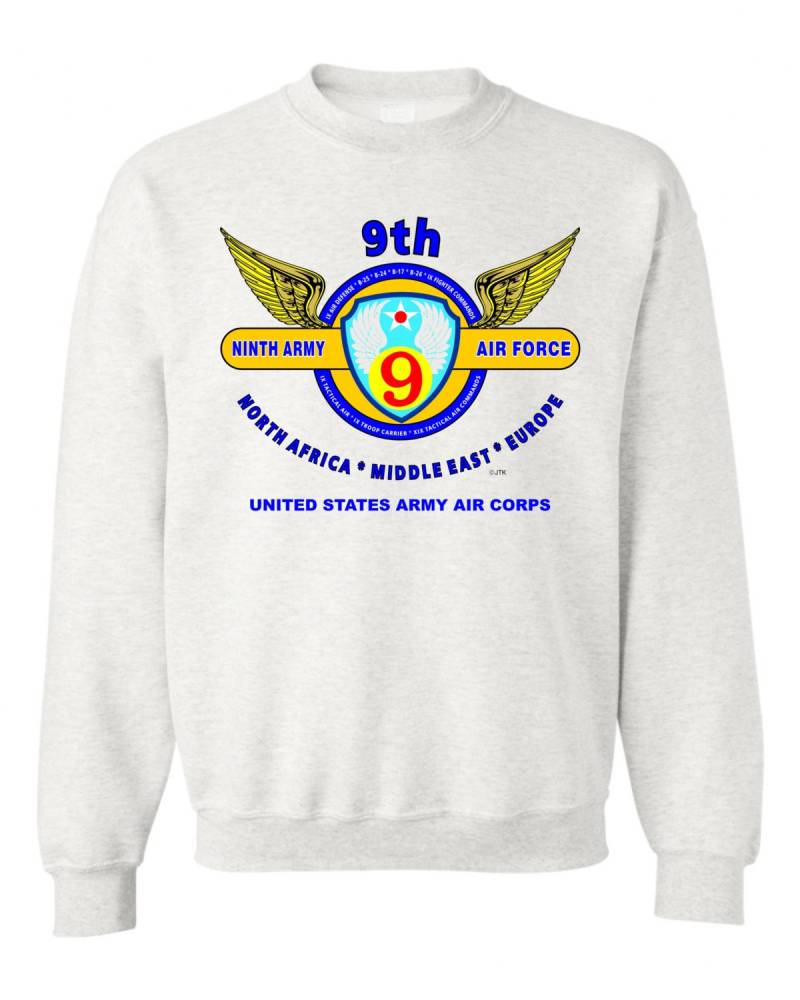 9. Armee Luftwaffe U.s. Army Air Corps Ww Ii Kampf & Kampagne Sweatshirt von JTKAMERICANAINC
