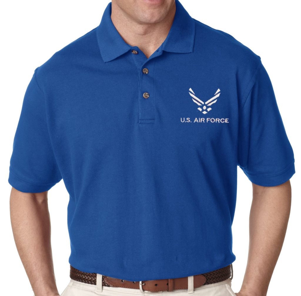 Air Force Poloshirt "Wings" - Besticktes Polo-Golf-Shirt Offiziell Lizensiert." von JTKAMERICANAINC