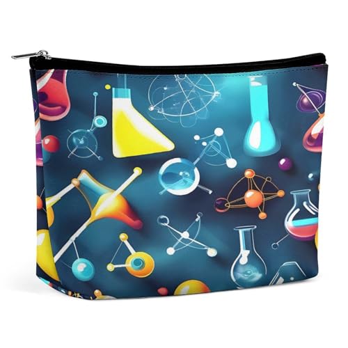 JTKBNVM Abstrakte Make-up-Tasche für Damen, wasserdicht, Reise-Kulturbeutel, Aufbewahrungstasche, große Make-up-Tasche, Hand-Make-up-Tasche für Arbeit, Stil, Einheitsgröße, Stil:, Einheitsgröße von JTKBNVM