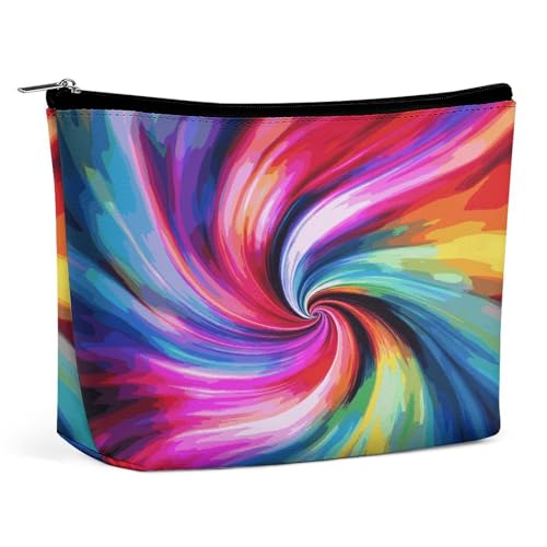 JTKBNVM Bunte Batik-Make-up-Tasche für Damen, wasserdichte Kosmetiktasche, tragbare Reise-Kulturbeutel, Aufbewahrungstasche, große Make-up-Tasche, Hand-Make-up-Tasche für Arbeit, Stil, Einheitsgröße, JTKBNVM Bunte Batik-Make-up-Tasche für Damen, wasserdichte Kosmetiktasche, tragbare Reise-Kulturbeutel, Aufbewahrungstasche, große Make-up-Tasche, Hand-Make-up-Tasche für Arbeit, Stil, Einheitsgröße, von JTKBNVM