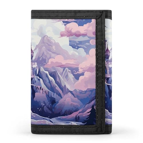 JTKBNVM Clouds over The Castle Trifold Wallet Trifold Wallets for Men Women Slim Wallet Mens Wallet Trifold Front Pocket Wallet | Versatile Wallets with 8 Credit Card Holder, style, One Size, Stil:, von JTKBNVM
