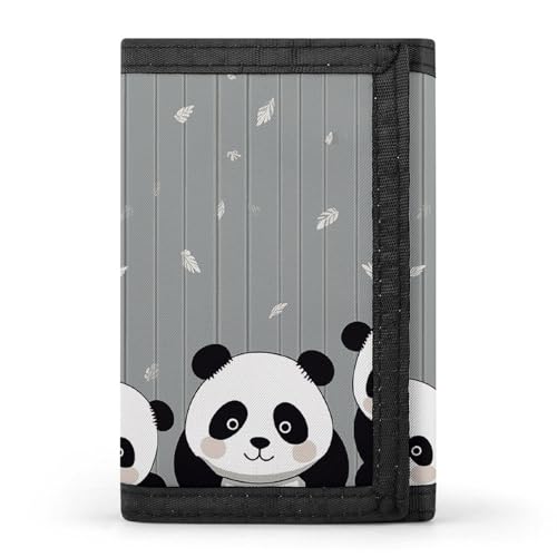 JTKBNVM Funny Panda Trifold Wallet Trifold Wallets for Men Women Slim Wallet Mens Wallet Trifold Front Pocket Wallet | Versatile Wallets with 8 Credit Card Holder, style, One Size, Stil:, von JTKBNVM