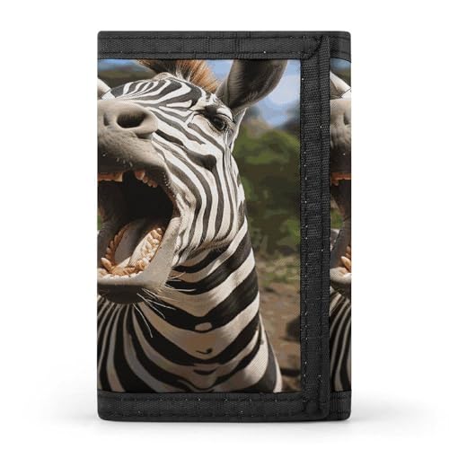 JTKBNVM Funny Zebra Trifold Wallet Trifold Wallets for Men Women Slim Wallet Mens Wallet Trifold Front Pocket Wallet | Versatile Wallets with 8 Credit Card Holder, style, One Size, Stil:, von JTKBNVM