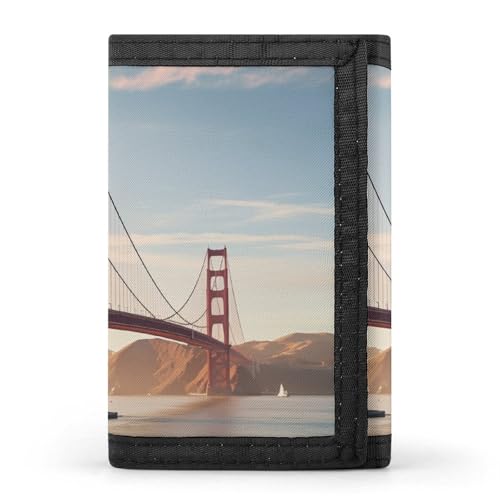 JTKBNVM Golden Gate Bridge Trifold Wallet Trifold Wallets for Men Women Slim Wallet Mens Wallet Trifold Front Pocket Wallet | Versatile Wallets with 8 Credit Card Holder, Style, One Size, Stil:, von JTKBNVM