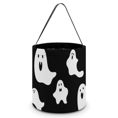 JTKBNVM Halloween-Tragetasche für Damen und Herren, Halloween, Gothic, Halloween, Süßigkeitentüten, wiederverwendbar, Snackbeutel, Süßigkeiteneimer, Stil, Einheitsgröße, Stil:, Einheitsgröße von JTKBNVM
