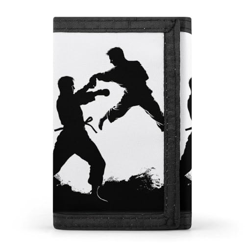 JTKBNVM Kickboxing Trifold Wallet Trifold Wallets for Men Women Slim Wallet Mens Wallet Trifold Front Pocket Wallet | Versatile Wallets with 8 Credit Card Holder, style, One Size, Stil:, Einheitsgröße von JTKBNVM