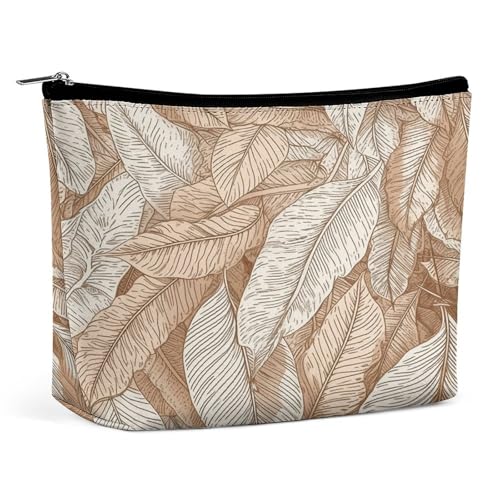 JTKBNVM Kunstbilder von Blättern, Make-up-Tasche für Damen, wasserdicht, tragbar, Reise-Kulturbeutel, Aufbewahrungstasche, große Make-up-Tasche, Hand-Make-up-Tasche für Arbeit, Stil, Einheitsgröße, JTKBNVM Kunstbilder von Blättern, Make-up-Tasche für Damen, wasserdicht, tragbar, Reise-Kulturbeutel, Aufbewahrungstasche, große Make-up-Tasche, Hand-Make-up-Tasche für Arbeit, Stil, Einheitsgröße, von JTKBNVM
