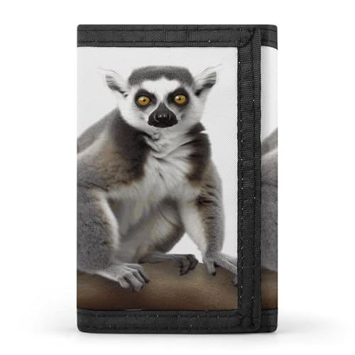 JTKBNVM Lemur Trifold Wallet Trifold Wallets for Men Women Slim Wallet Mens Wallet Trifold Front Pocket Wallet | Versatile Wallets with 8 Credit Card Holder, Style, One Size, Stil:, Einheitsgröße von JTKBNVM
