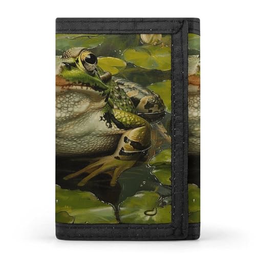 JTKBNVM Lily and Frog Trifold Wallet Trifold Wallets for Men Women Slim Wallet Mens Wallet Trifold Front Pocket Wallet | Versatile Wallets with 8 Credit Card Holder, Style, One Size, Stil:, von JTKBNVM