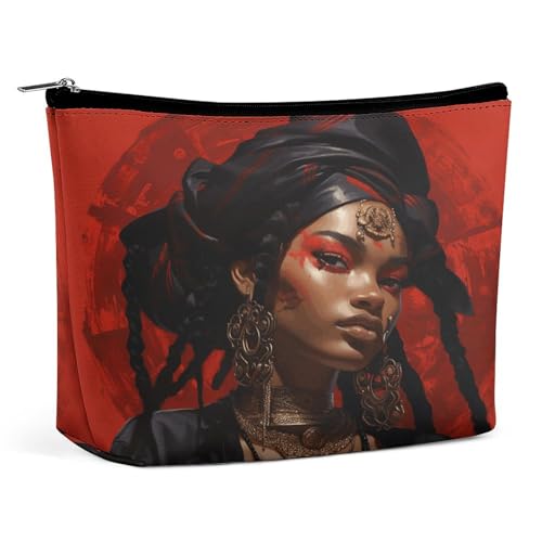 JTKBNVM Make-up-Tasche im Anime-Stil für Damen, wasserdichte Kosmetiktasche, tragbare Reise-Kulturbeutel, Aufbewahrungstasche, große Make-up-Tasche, Hand-Make-up-Tasche für Arbeit, Stil, von JTKBNVM