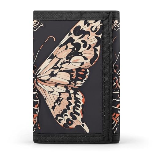 JTKBNVM Moth Gothic Trifold Wallet Trifold Wallets for Men Women Slim Wallet Mens Wallet Trifold Front Pocket Wallet | Versatile Wallets with 8 Credit Card Holder, style, One Size, Stil:, von JTKBNVM