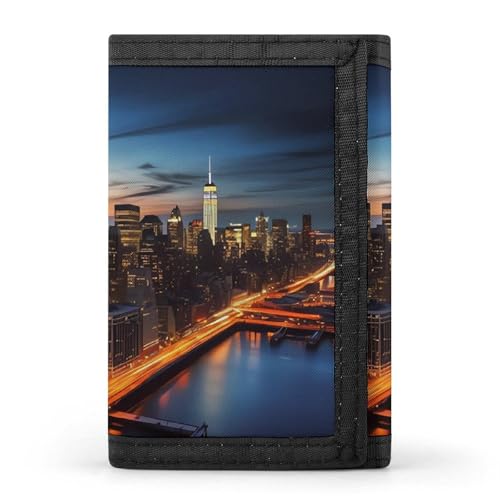 JTKBNVM New York City Scenery Trifold Wallet Trifold Wallets for Men Women Slim Wallet Mens Wallet Trifold Front Pocket Wallet | Versatile Wallets with 8 Credit Card Holder, Style, One Size, Stil:, von JTKBNVM