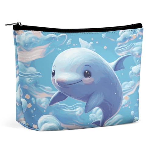 JTKBNVM Niedliche Fisch-Make-up-Tasche für Damen, wasserdichte Kosmetiktasche, tragbare Reise-Kulturbeutel, Aufbewahrungstasche, große Make-up-Tasche, Hand-Make-up-Tasche für Arbeit, Stil, JTKBNVM Niedliche Fisch-Make-up-Tasche für Damen, wasserdichte Kosmetiktasche, tragbare Reise-Kulturbeutel, Aufbewahrungstasche, große Make-up-Tasche, Hand-Make-up-Tasche für Arbeit, Stil, von JTKBNVM