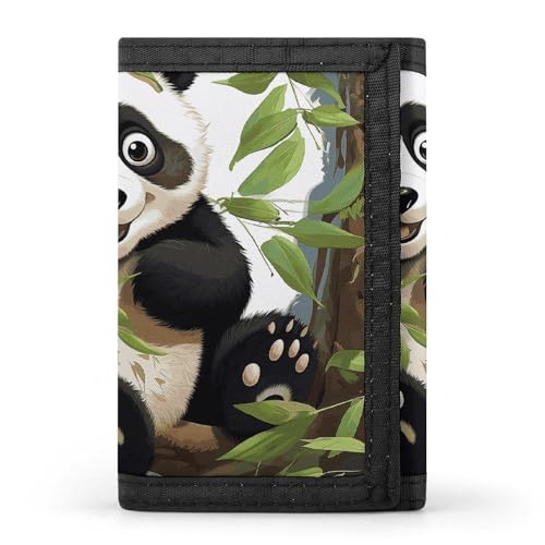 JTKBNVM Panda on The Tree Branch Trifold Wallet Trifold Wallets for Men Women Slim Wallet Mens Wallet Trifold Front Pocket Wallet | Versatile Wallets with 8 Credit Card Holder, Style, One Size, Stil:, von JTKBNVM