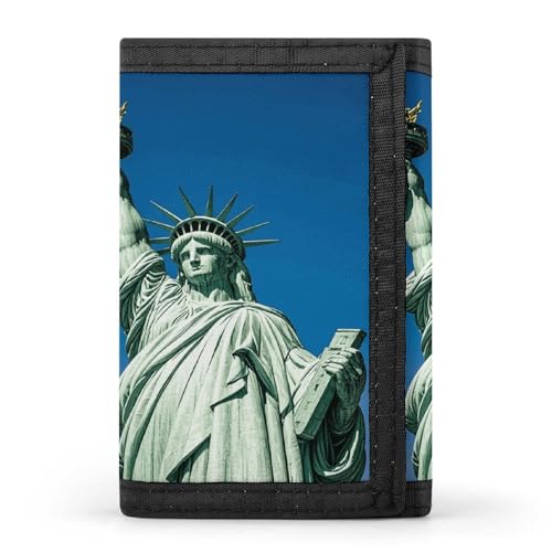 JTKBNVM Trifold Wallet Statue of Liberty Trifold Wallets for Men Women Slim Wallet Mens Wallet Trifold Front Pocket Wallet | Versatile Wallets with 8 Credit Card Holder, Style, One Size, Stil:, von JTKBNVM