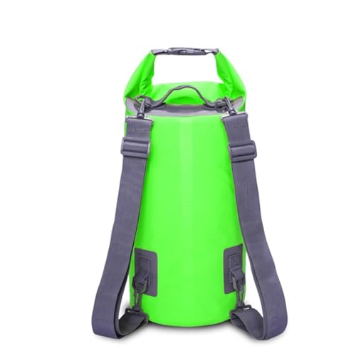 Dry Bag PVC Wasserdichter Rucksack Kajak Beutel Outdoor Trekking Schulter Dry Bag Reise Tauchen Boot Ozean Pack Fluss Tasche 5L 10L 15L 20L 30L(Green,30L) von JTKSSCS